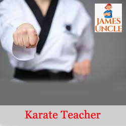 Karate teacher Mr. Kuntal Ghosh in Kapasdanga Roybazarcolony